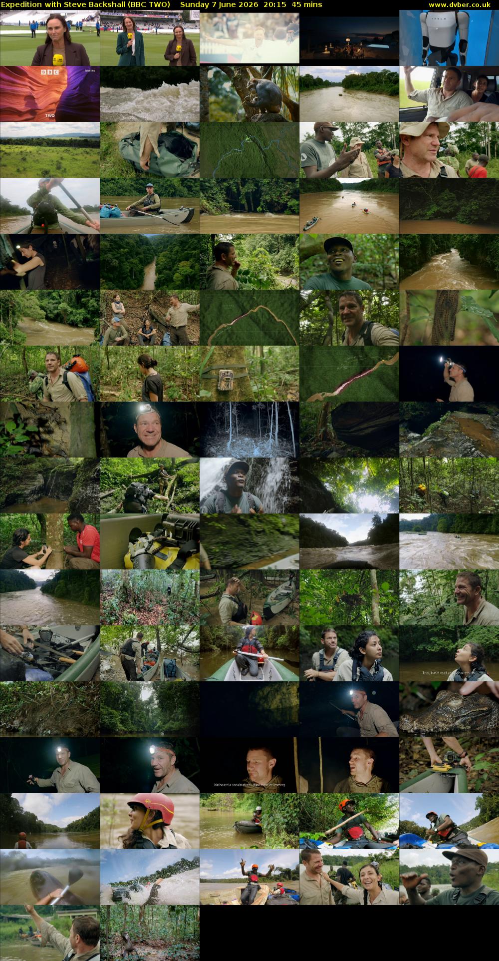 Expedition with Steve Backshall (BBC TWO) Sunday 7 June 2026 20:15 - 21:00