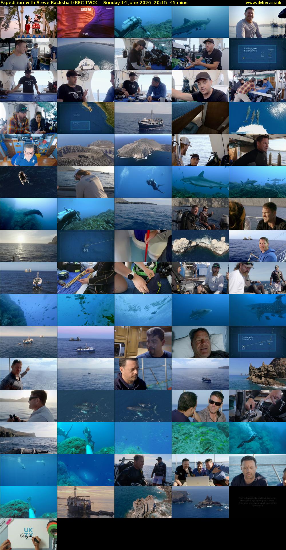 Expedition with Steve Backshall (BBC TWO) Sunday 14 June 2026 20:15 - 21:00