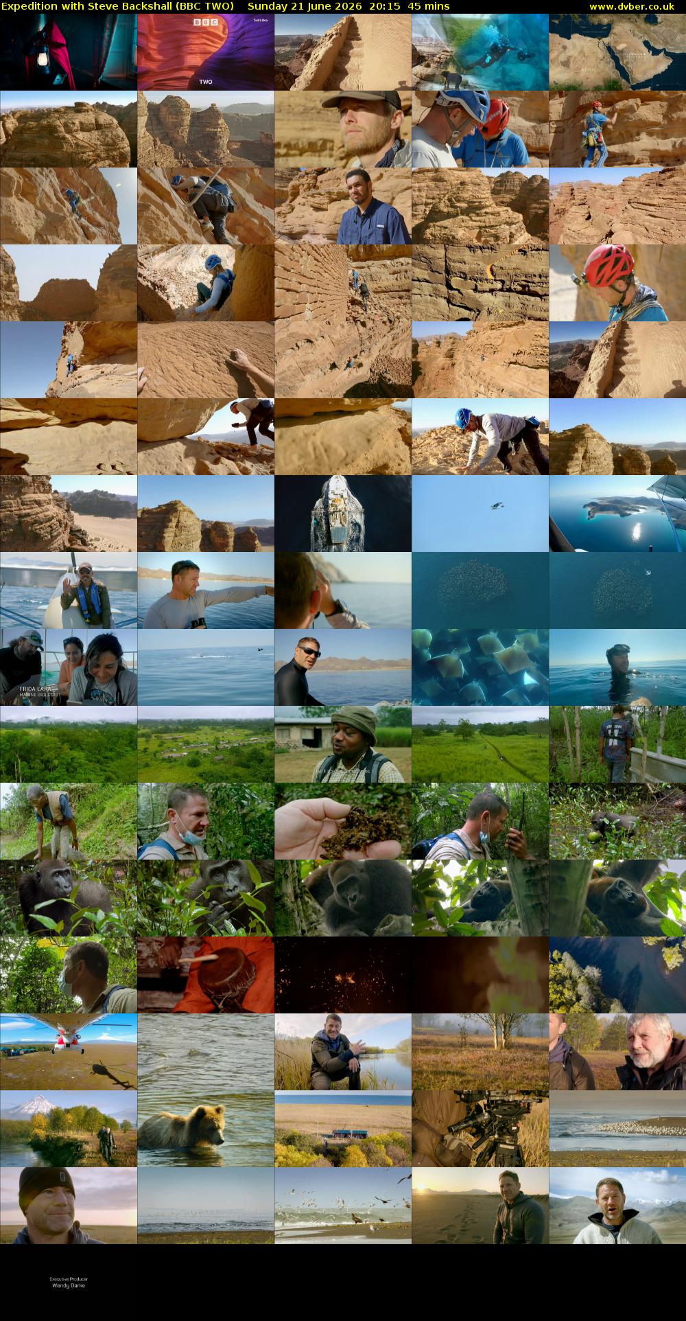 Expedition with Steve Backshall (BBC TWO) Sunday 21 June 2026 20:15 - 21:00