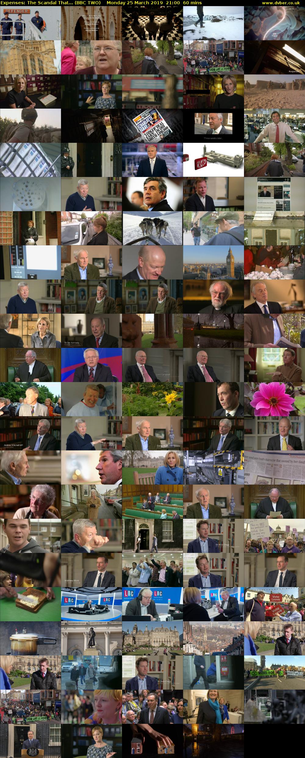Expenses: The Scandal That... (BBC TWO) Monday 25 March 2019 21:00 - 22:00