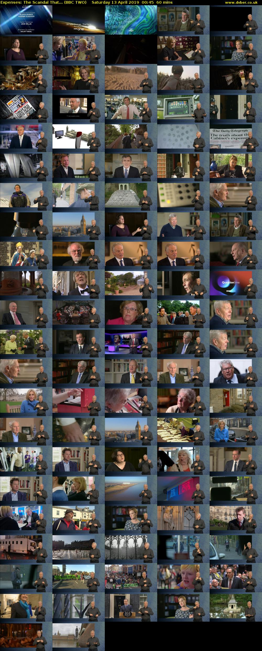 Expenses: The Scandal That... (BBC TWO) Saturday 13 April 2019 00:45 - 01:45