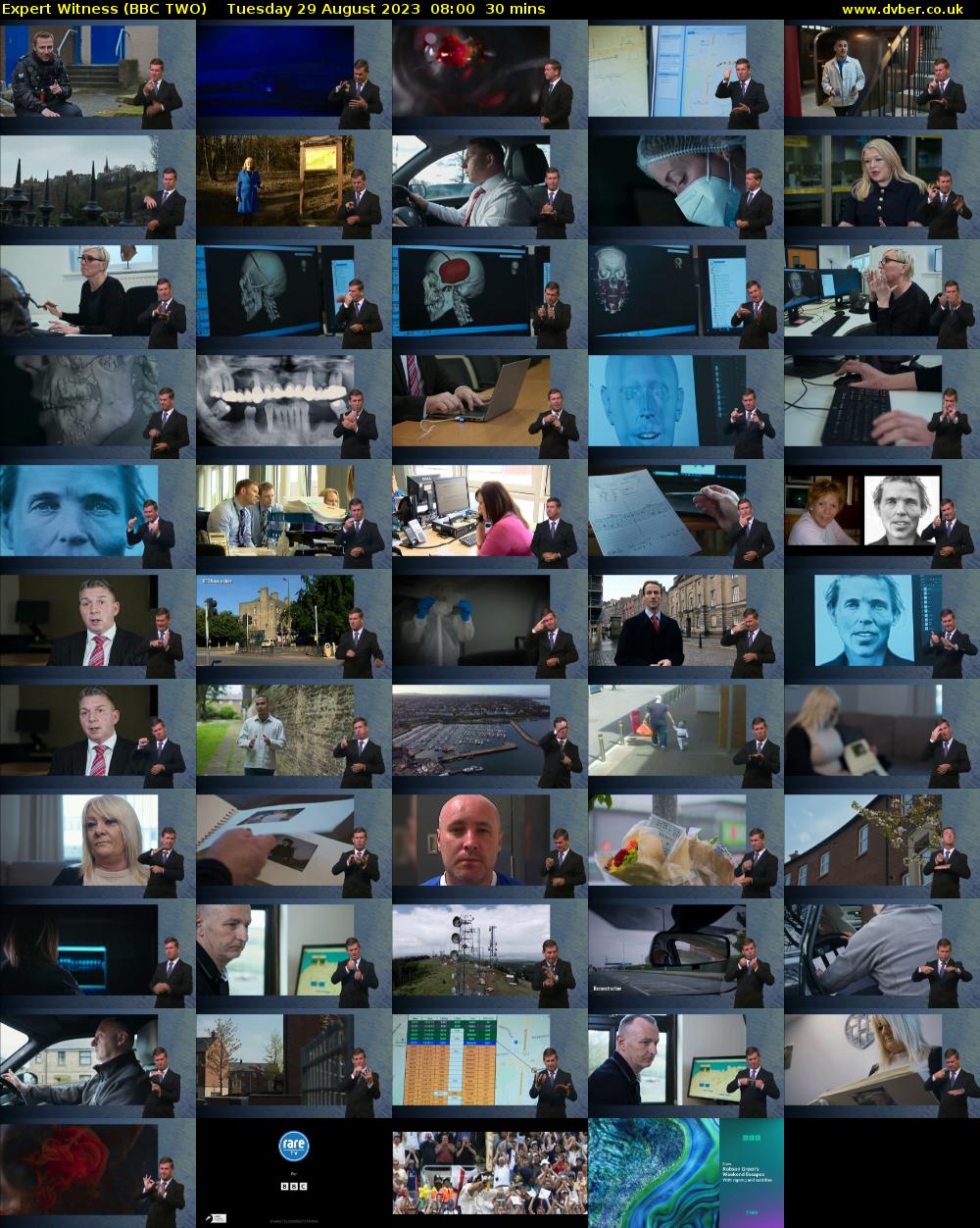 Expert Witness (BBC TWO) Tuesday 29 August 2023 08:00 - 08:30