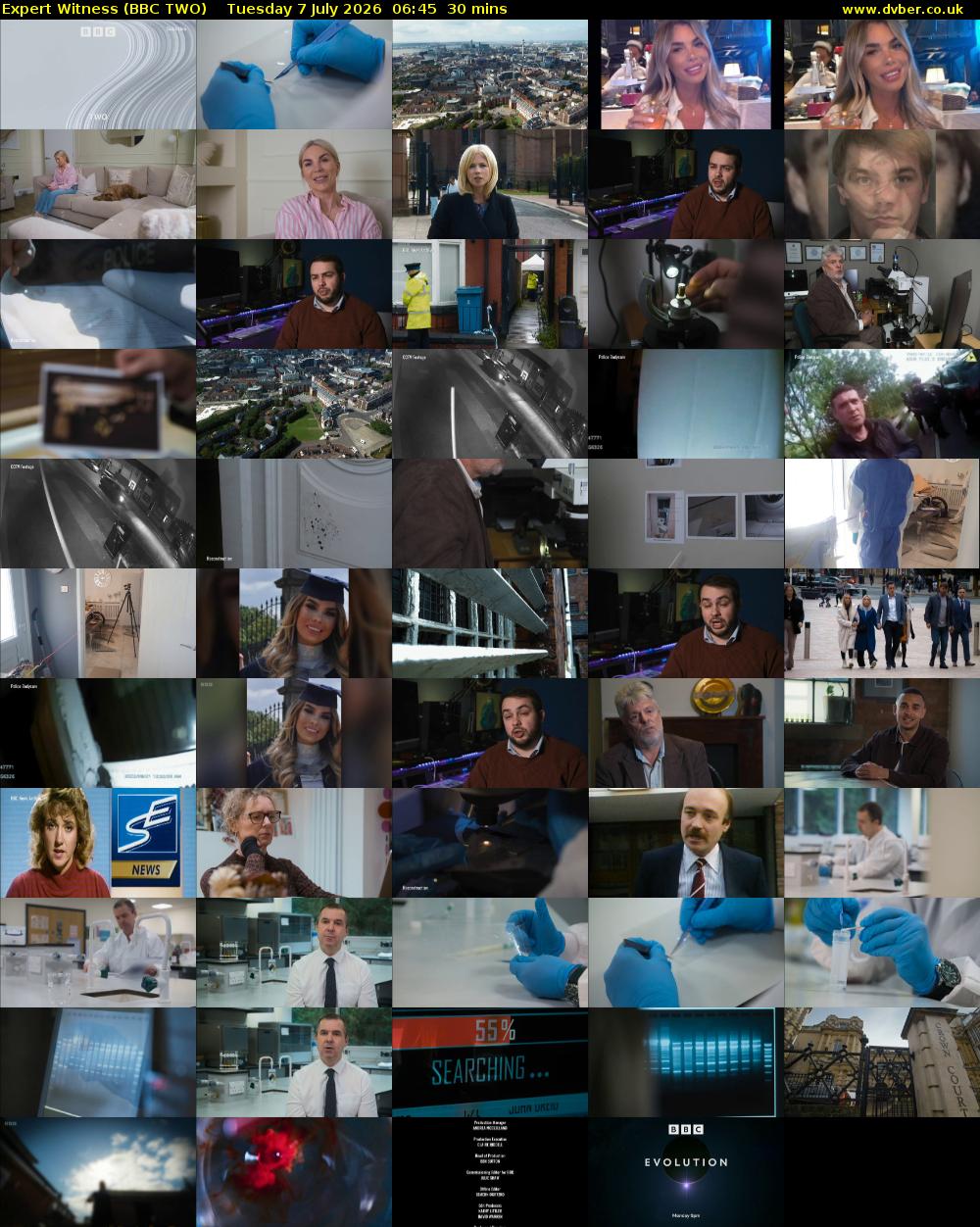 Expert Witness (BBC TWO) Tuesday 7 July 2026 06:45 - 07:15
