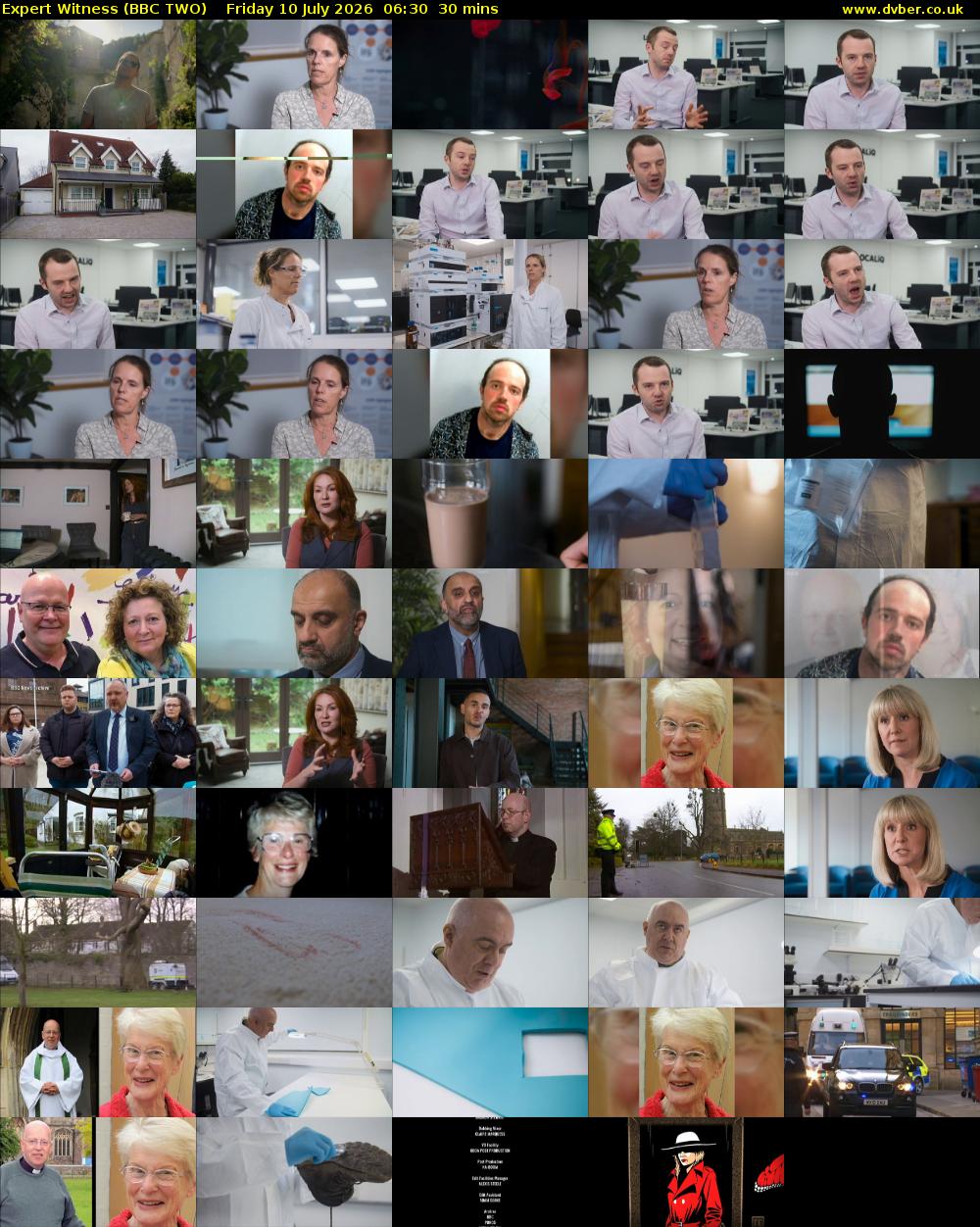 Expert Witness (BBC TWO) Friday 10 July 2026 06:30 - 07:00
