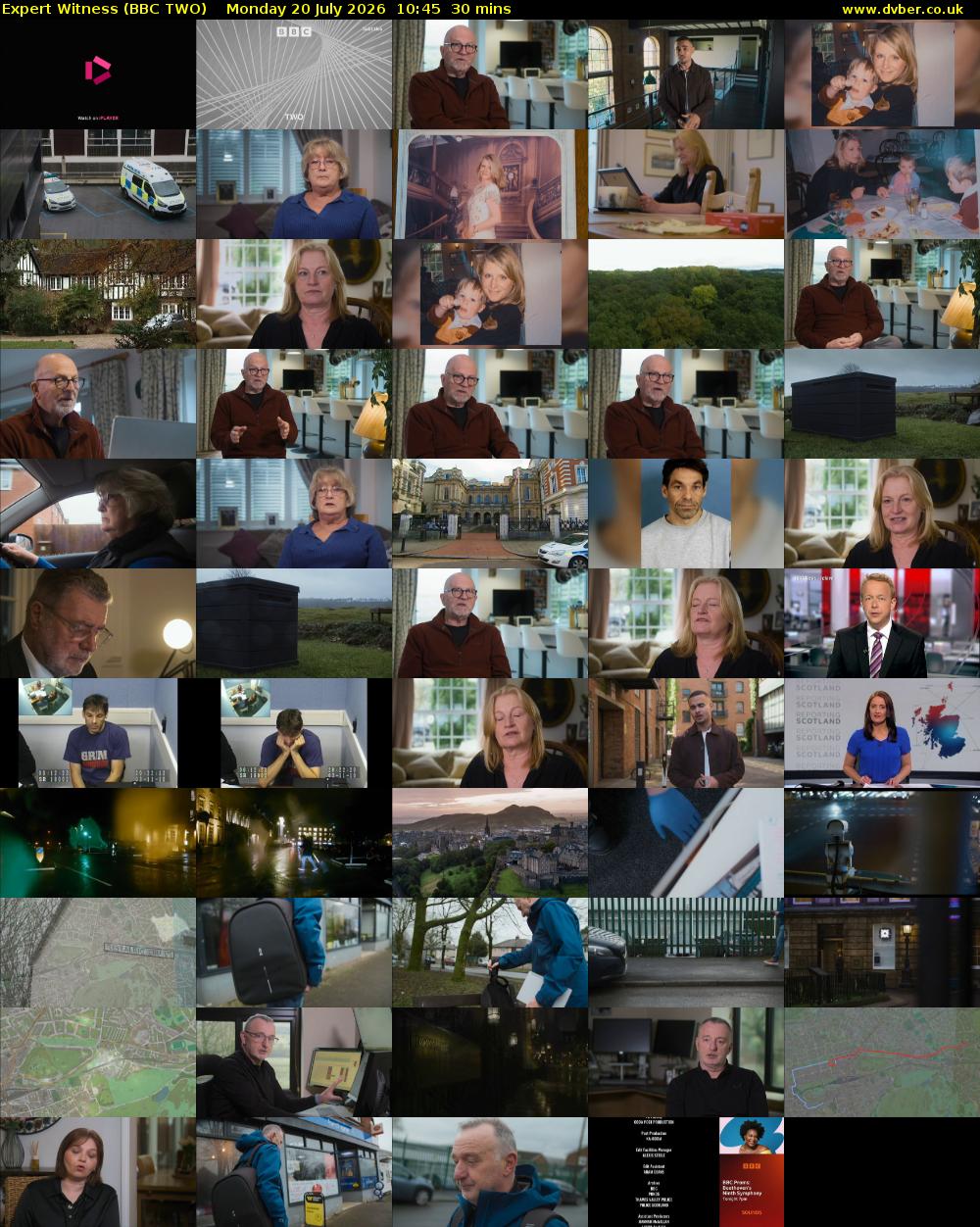 Expert Witness (BBC TWO) Monday 20 July 2026 10:45 - 11:15