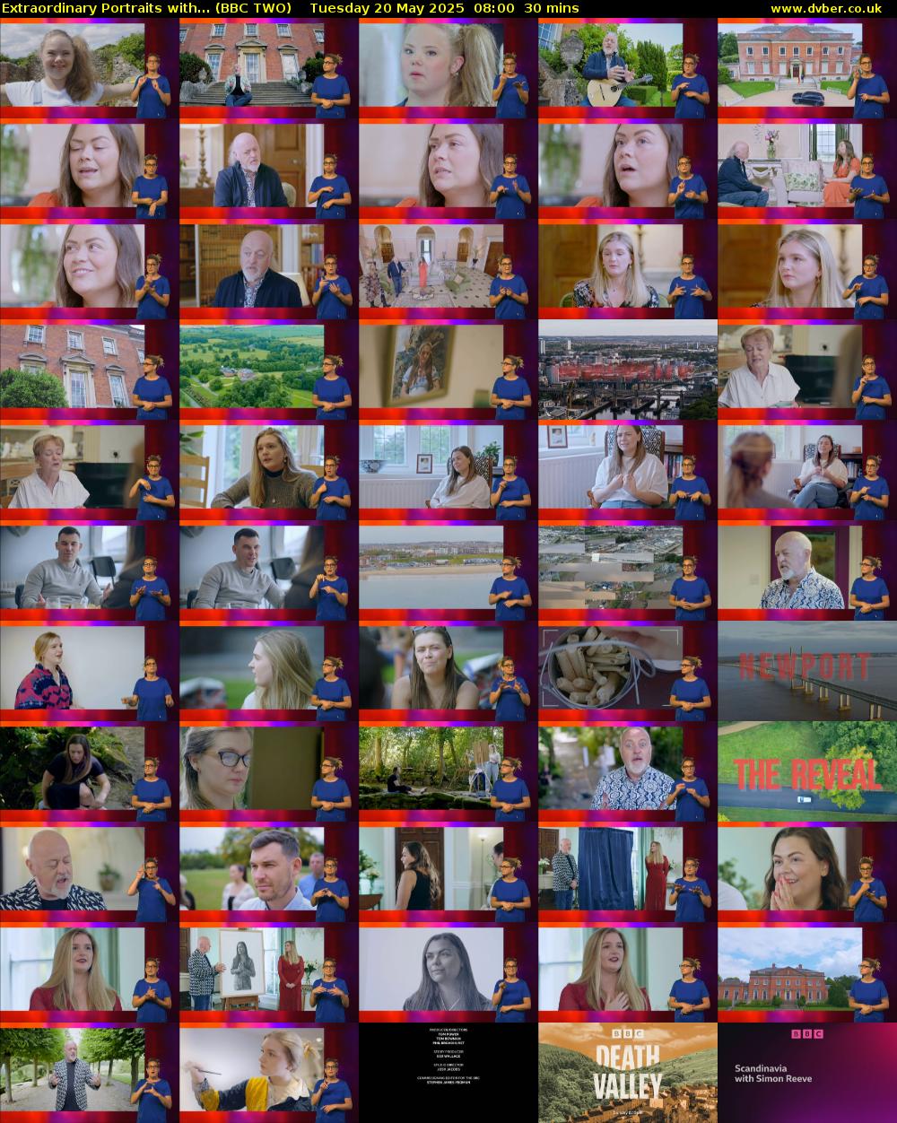Extraordinary Portraits with... (BBC TWO) Tuesday 20 May 2025 08:00 - 08:30