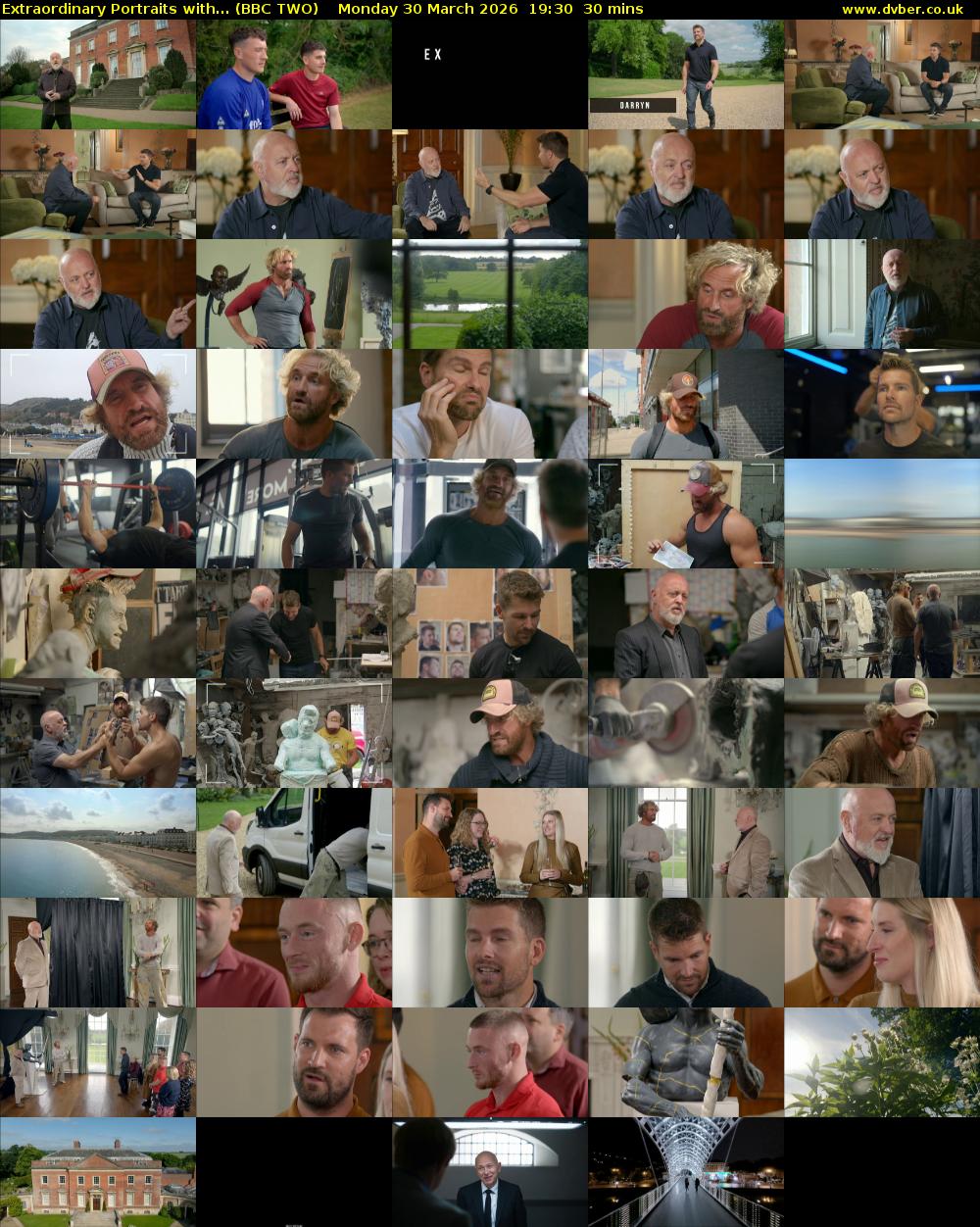 Extraordinary Portraits with... (BBC TWO) Monday 30 March 2026 19:30 - 20:00