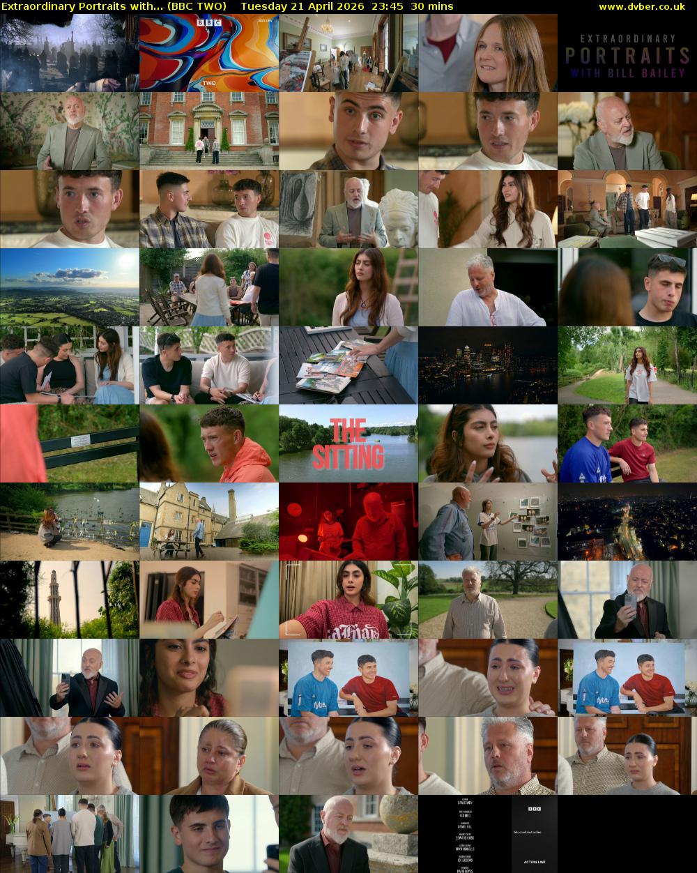Extraordinary Portraits with... (BBC TWO) Tuesday 21 April 2026 23:45 - 00:15