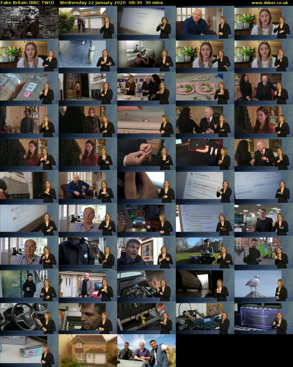 Fake Britain (BBC TWO) Wednesday 22 January 2020 08:30 - 09:00