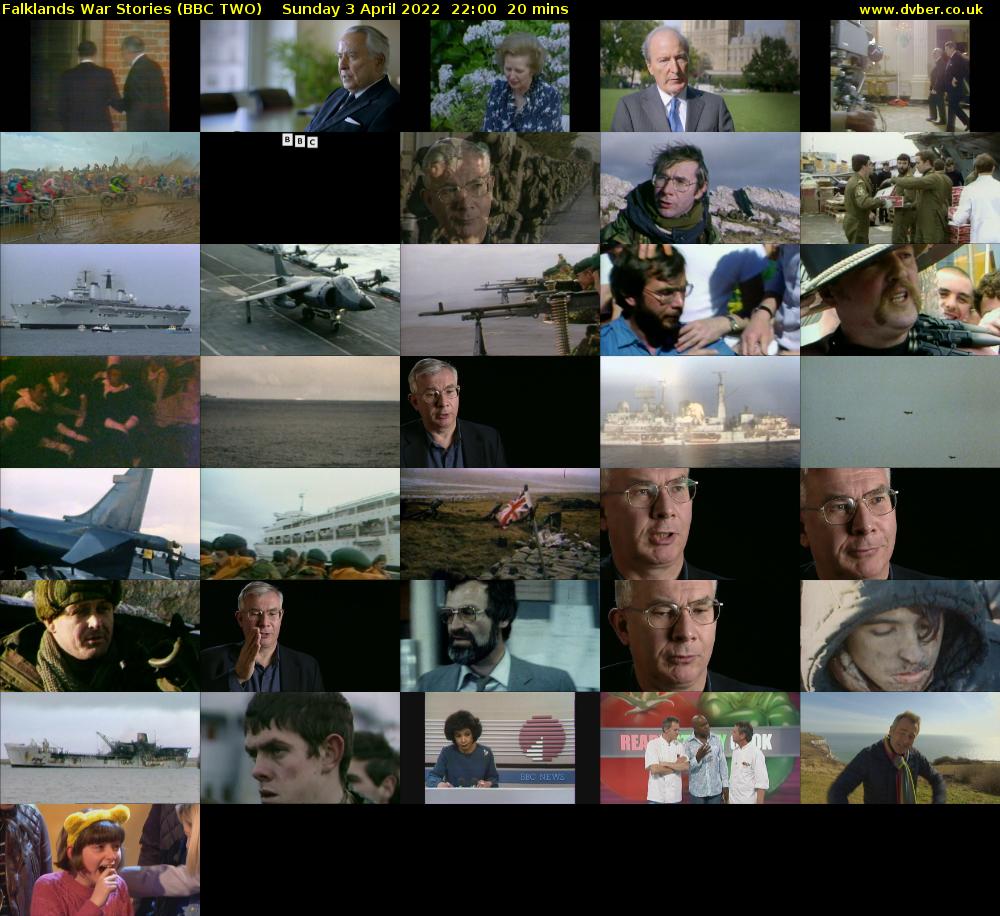 Falklands War Stories (BBC TWO) Sunday 3 April 2022 22:00 - 22:20