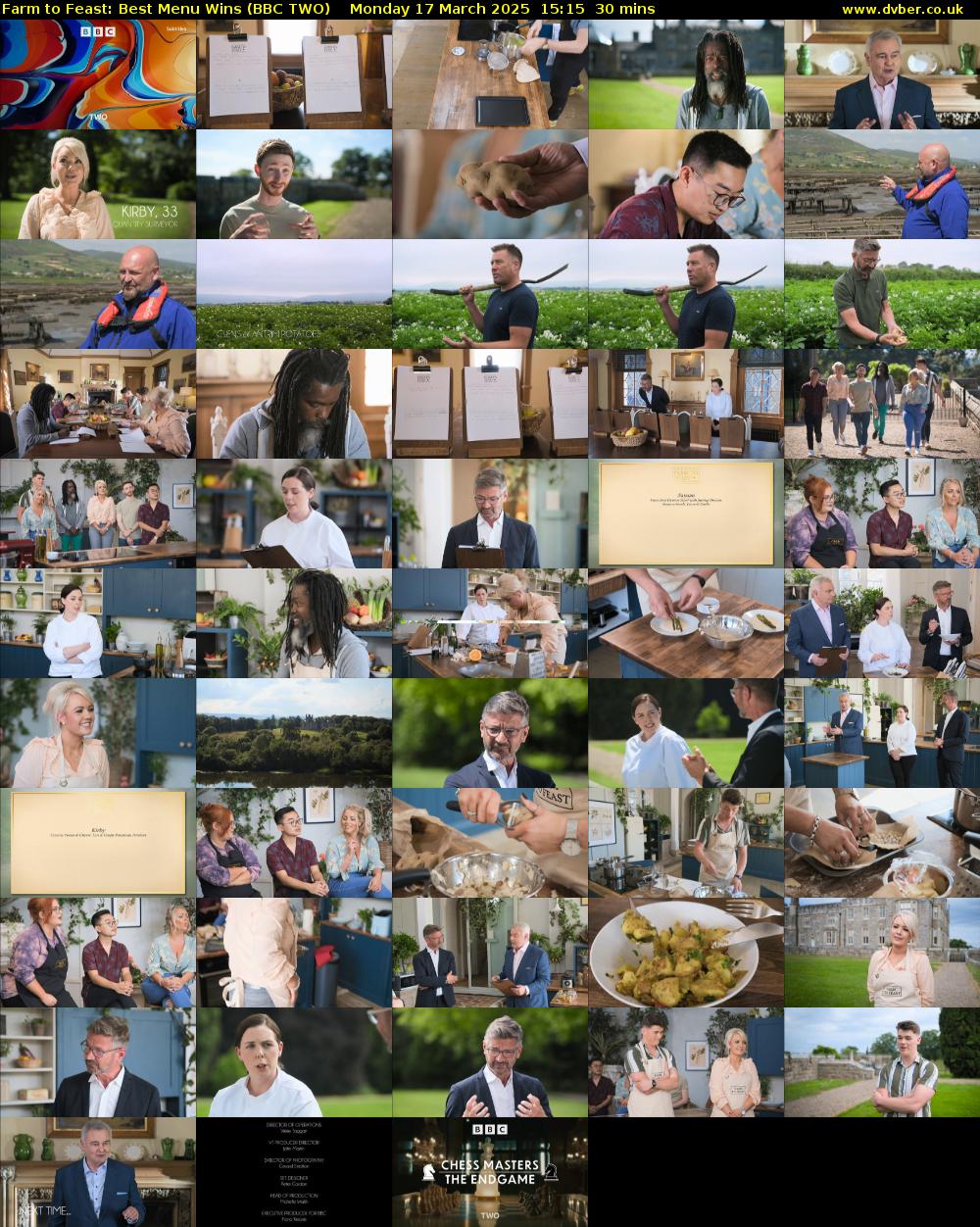 Farm to Feast: Best Menu Wins (BBC TWO) Monday 17 March 2025 15:15 - 15:45