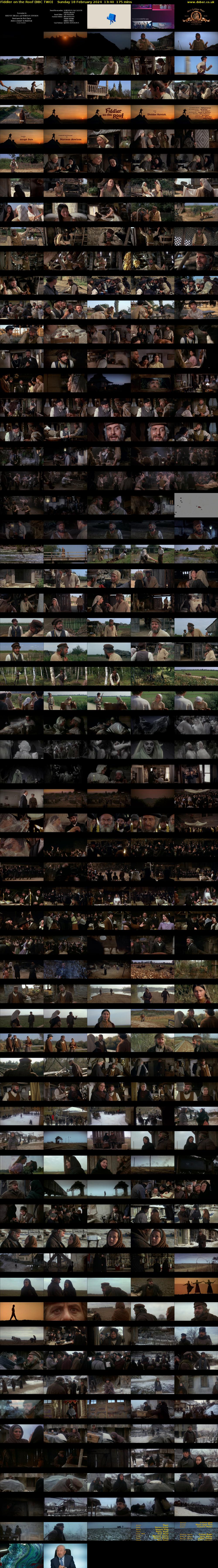 Fiddler on the Roof (BBC TWO) Sunday 18 February 2024 13:40 - 16:35