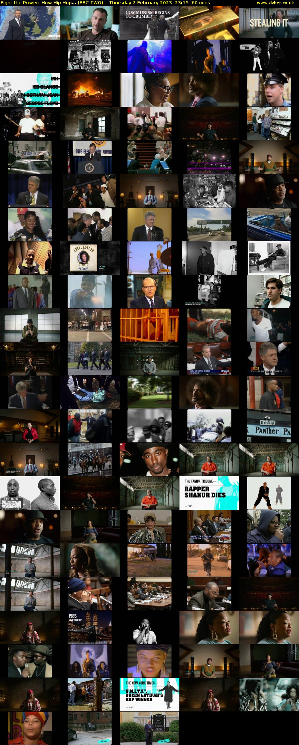 Fight the Power: How Hip Hop... (BBC TWO) Thursday 2 February 2023 23:15 - 00:15
