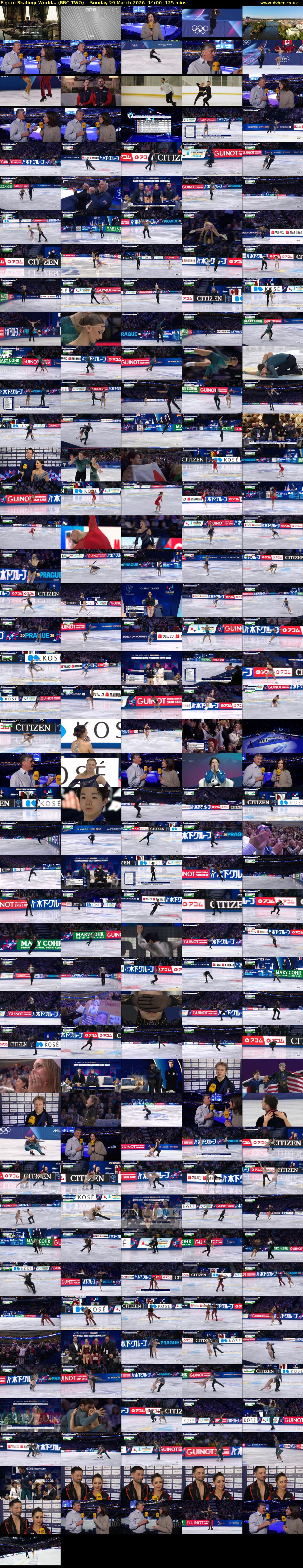 Figure Skating: World... (BBC TWO) Sunday 29 March 2026 14:00 - 16:05