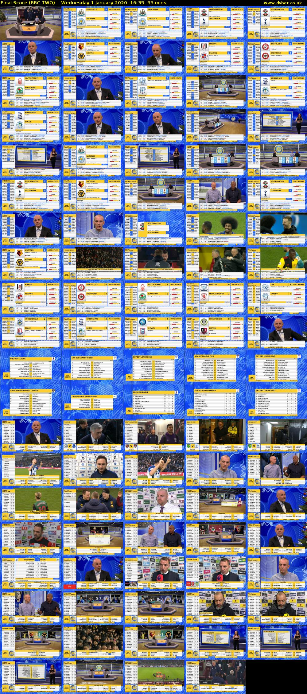 Final Score (BBC TWO) Wednesday 1 January 2020 16:35 - 17:30