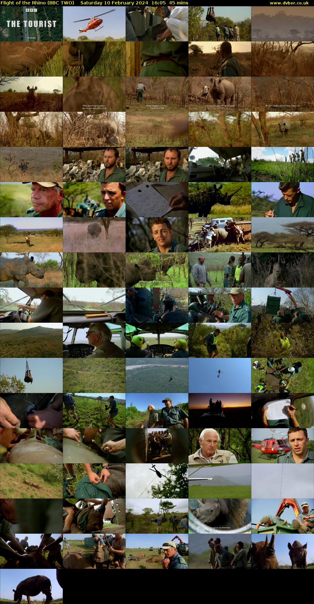 Flight of the Rhino (BBC TWO) Saturday 10 February 2024 16:05 - 16:50