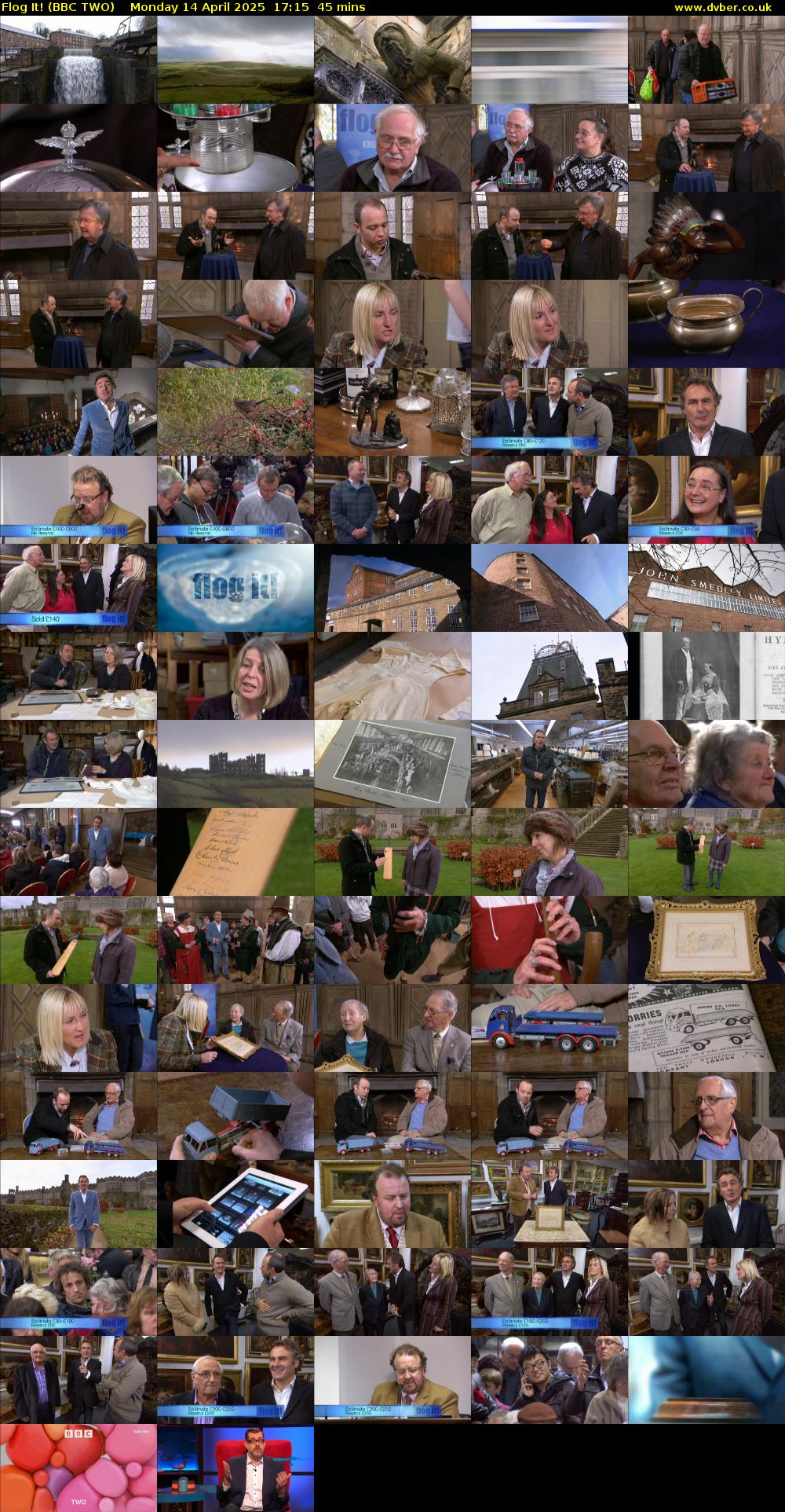 Flog It! (BBC TWO) Monday 14 April 2025 17:15 - 18:00