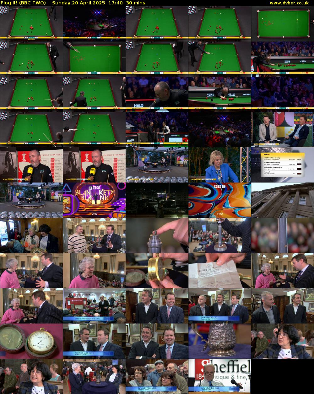 Flog It! (BBC TWO) Sunday 20 April 2025 17:40 - 18:10