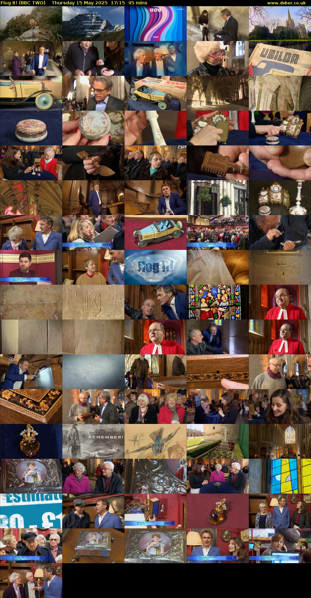 Flog It! (BBC TWO) Thursday 15 May 2025 17:15 - 18:00