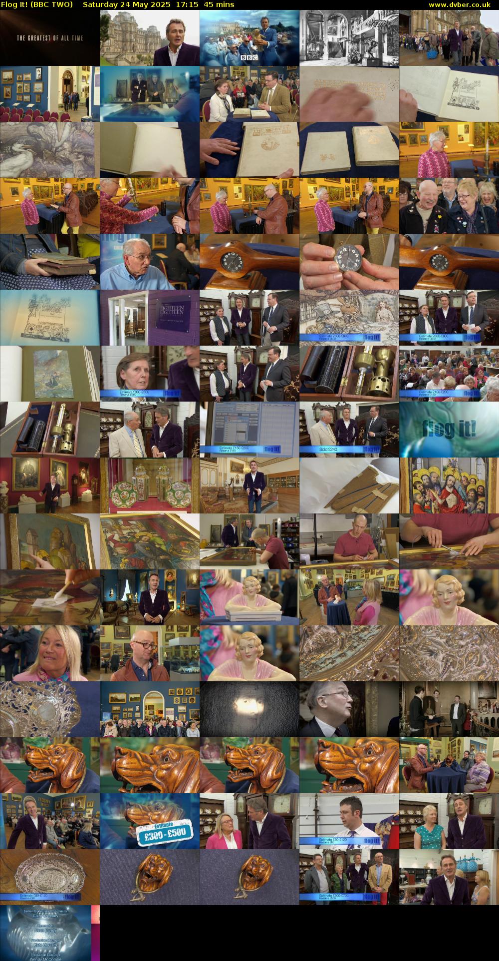 Flog It! (BBC TWO) Saturday 24 May 2025 17:15 - 18:00
