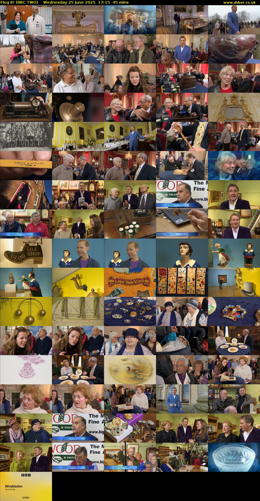 Flog It! (BBC TWO) Wednesday 25 June 2025 17:15 - 18:00