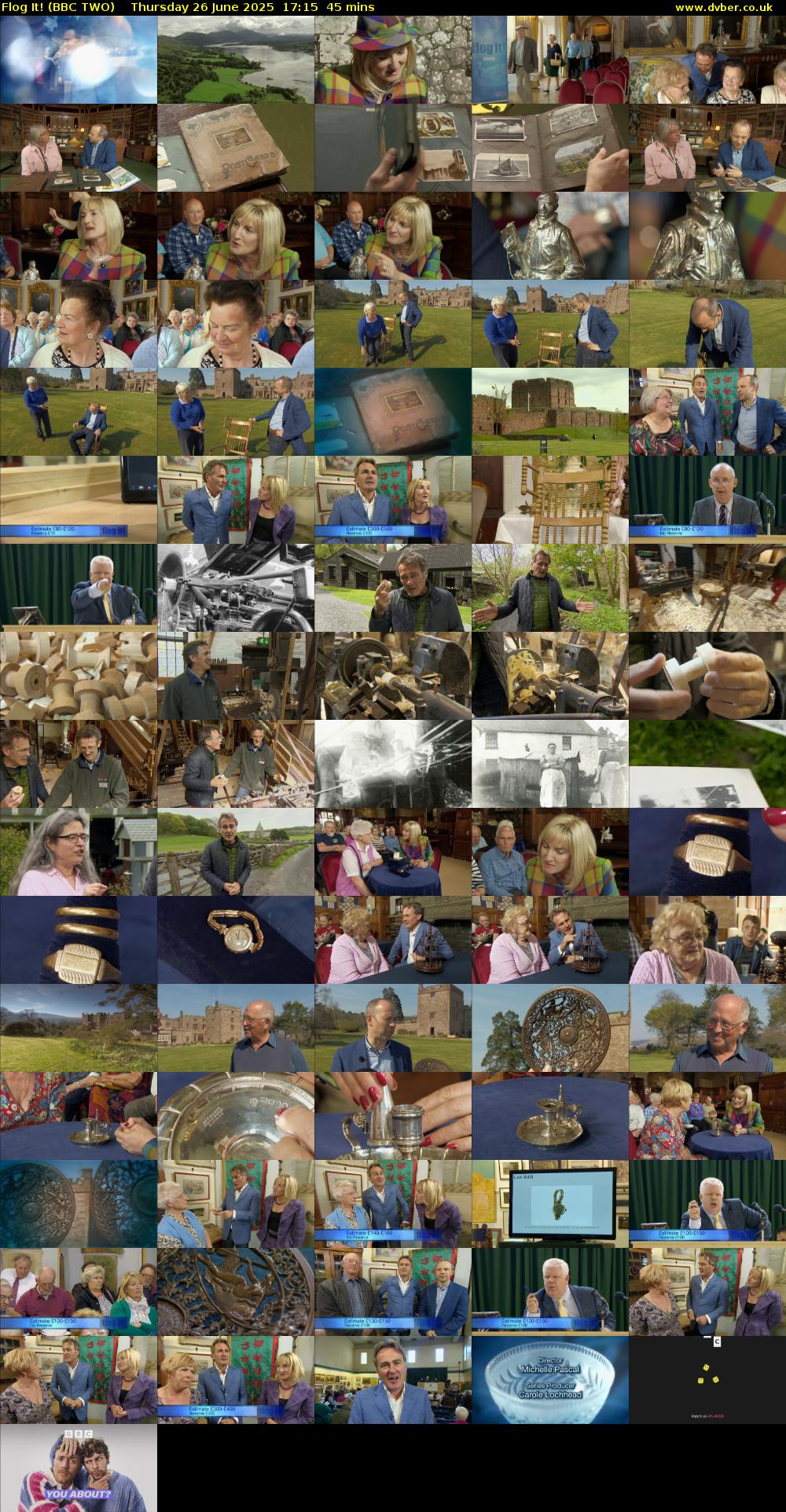 Flog It! (BBC TWO) Thursday 26 June 2025 17:15 - 18:00
