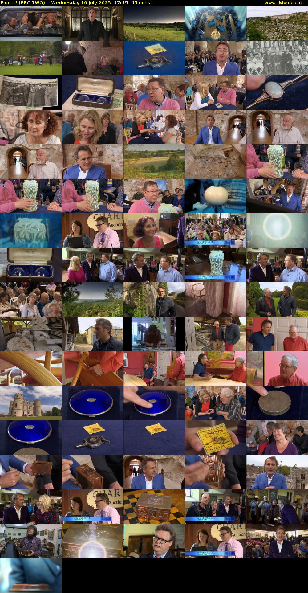 Flog It! (BBC TWO) Wednesday 16 July 2025 17:15 - 18:00