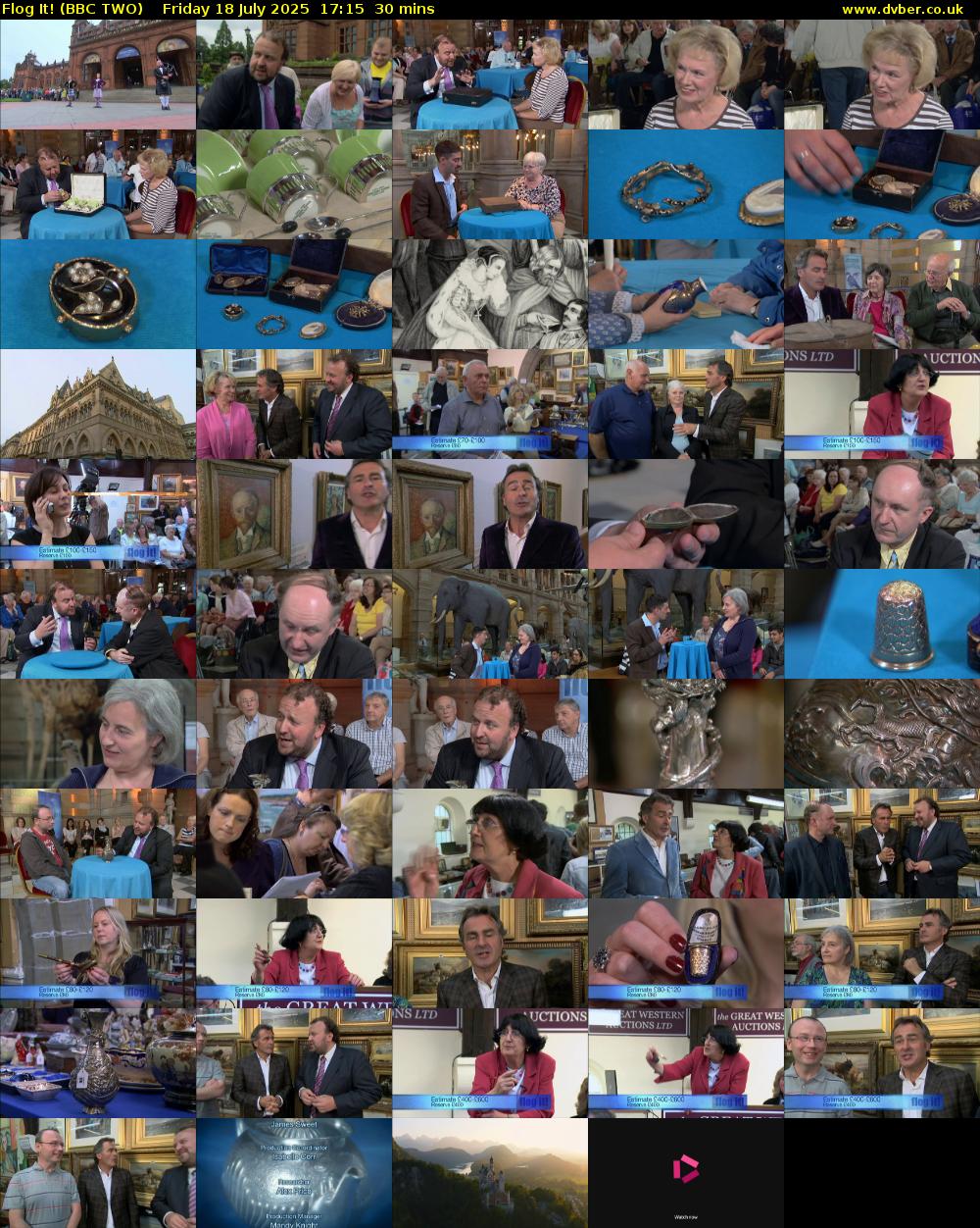 Flog It! (BBC TWO) Friday 18 July 2025 17:15 - 17:45