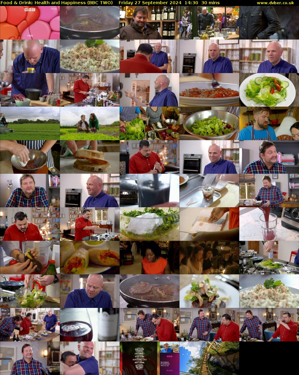 Food & Drink: Health and Happiness (BBC TWO) Friday 27 September 2024 14:30 - 15:00