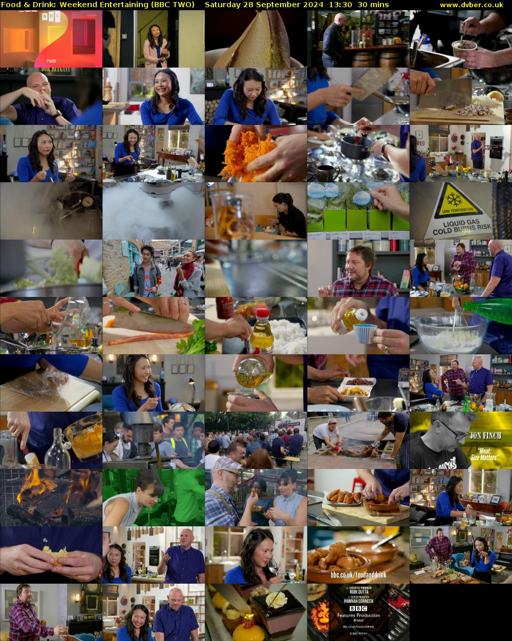 Food & Drink: Weekend Entertaining (BBC TWO) Saturday 28 September 2024 13:30 - 14:00