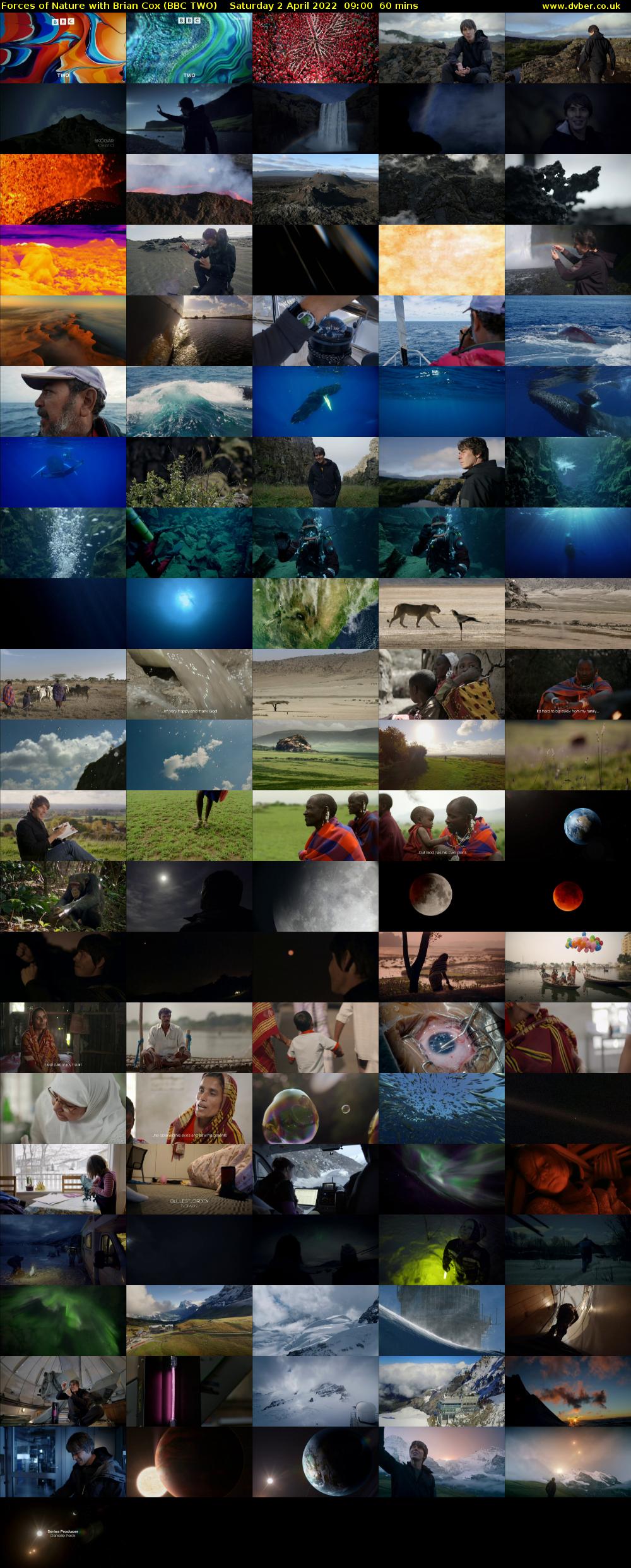 Forces of Nature with Brian Cox (BBC TWO) Saturday 2 April 2022 09:00 - 10:00