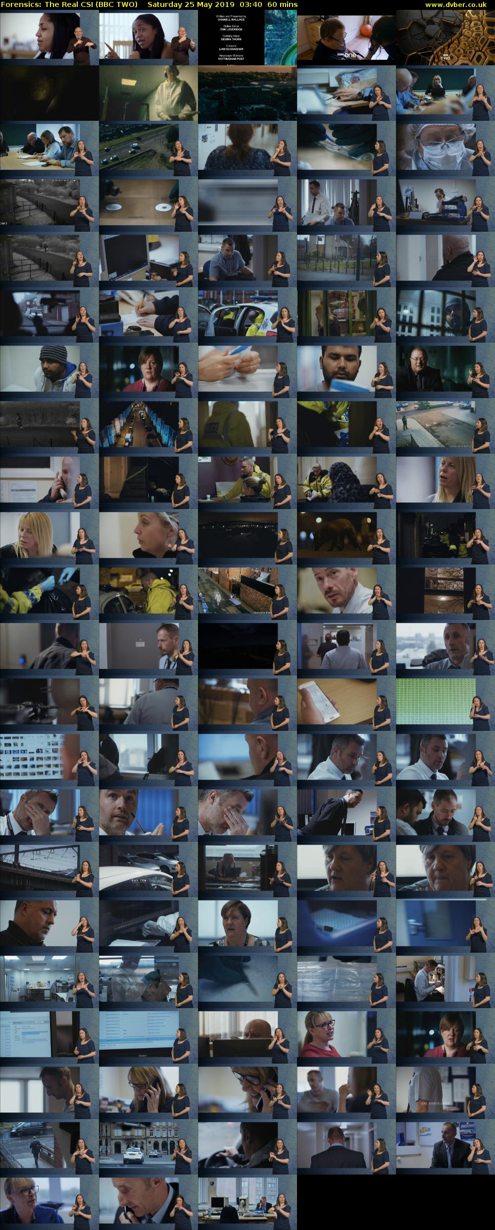 Forensics: The Real CSI (BBC TWO) Saturday 25 May 2019 03:40 - 04:40