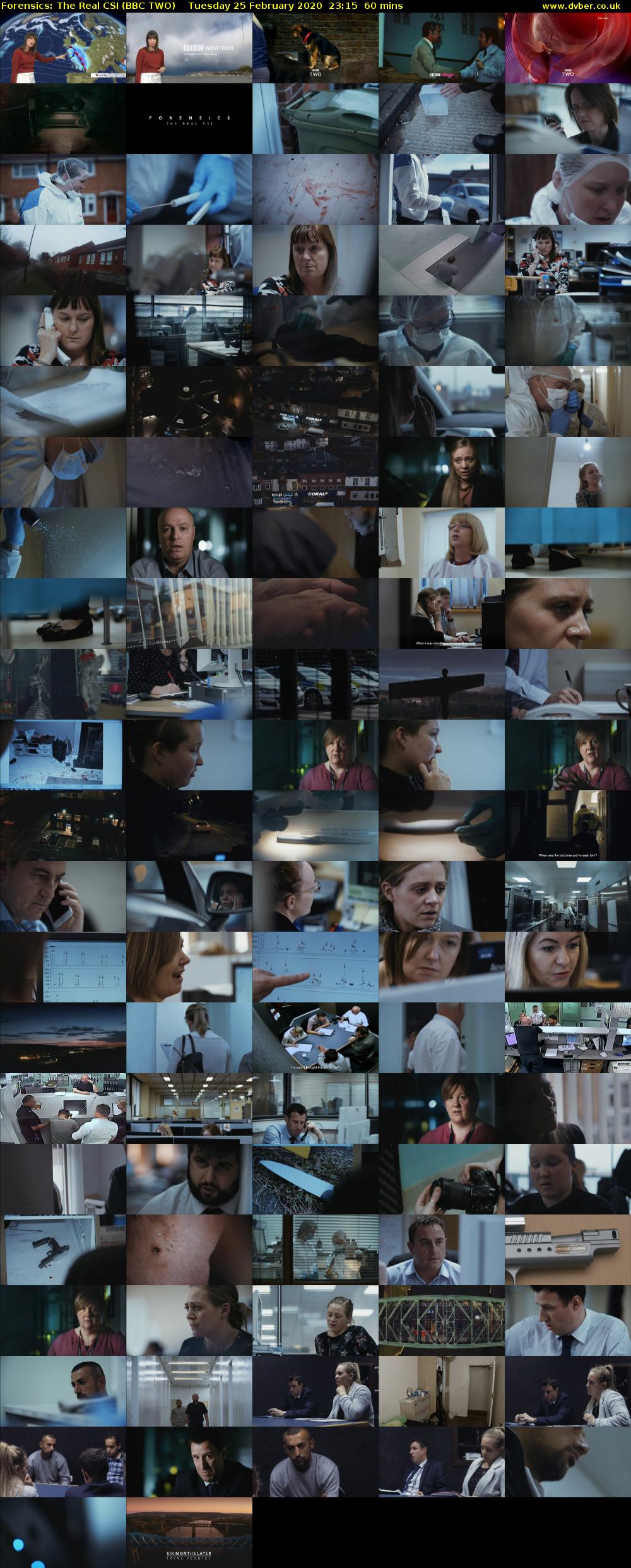 Forensics: The Real CSI (BBC TWO) Tuesday 25 February 2020 23:15 - 00:15