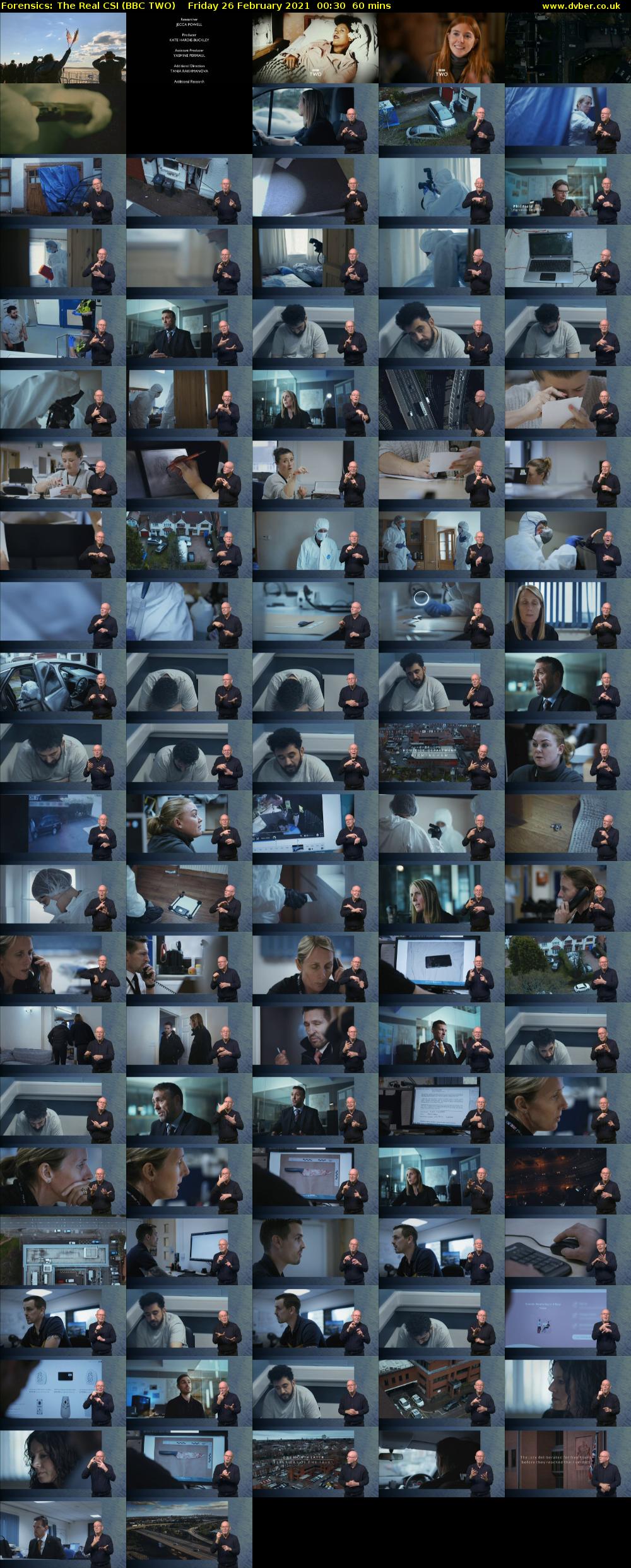 Forensics: The Real CSI (BBC TWO) Friday 26 February 2021 00:30 - 01:30