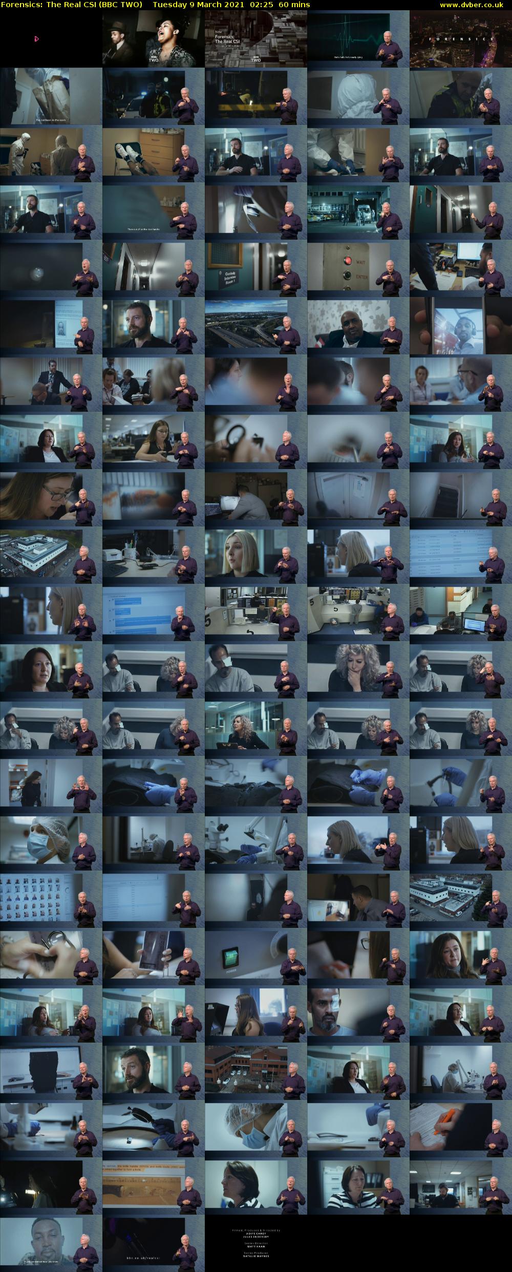 Forensics: The Real CSI (BBC TWO) Tuesday 9 March 2021 02:25 - 03:25