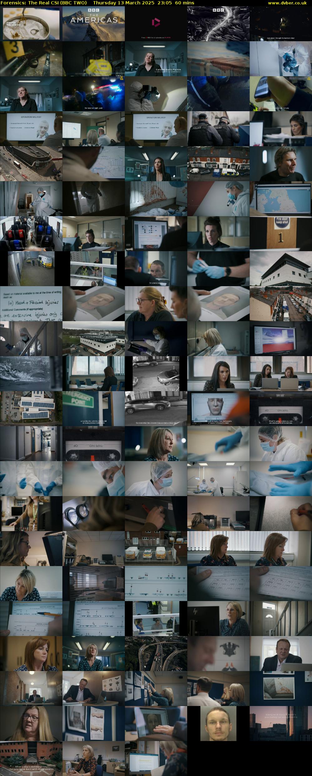 Forensics: The Real CSI (BBC TWO) Thursday 13 March 2025 23:05 - 00:05