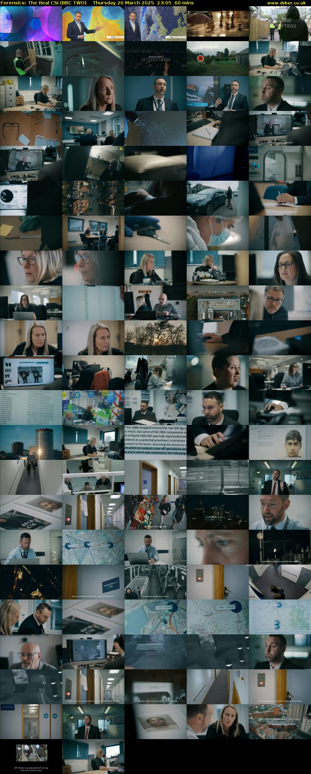 Forensics: The Real CSI (BBC TWO) Thursday 20 March 2025 23:05 - 00:05
