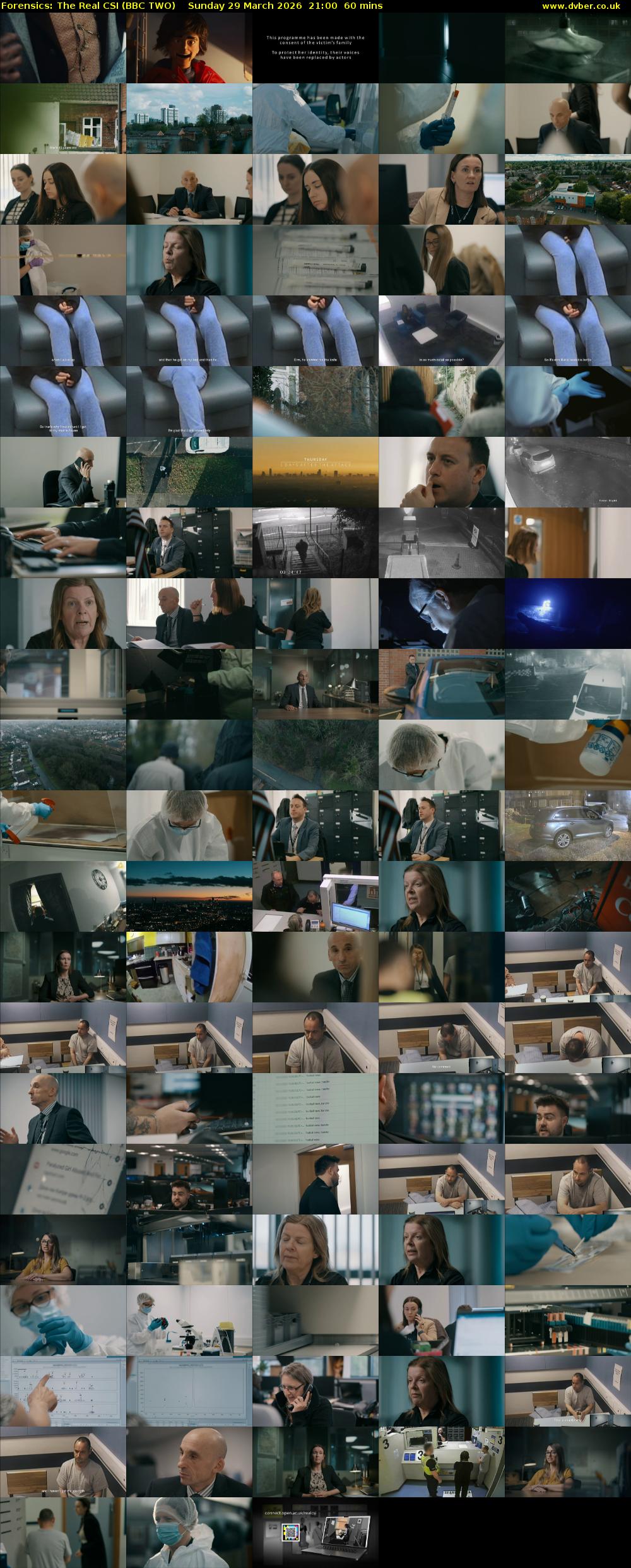 Forensics: The Real CSI (BBC TWO) Sunday 29 March 2026 21:00 - 22:00