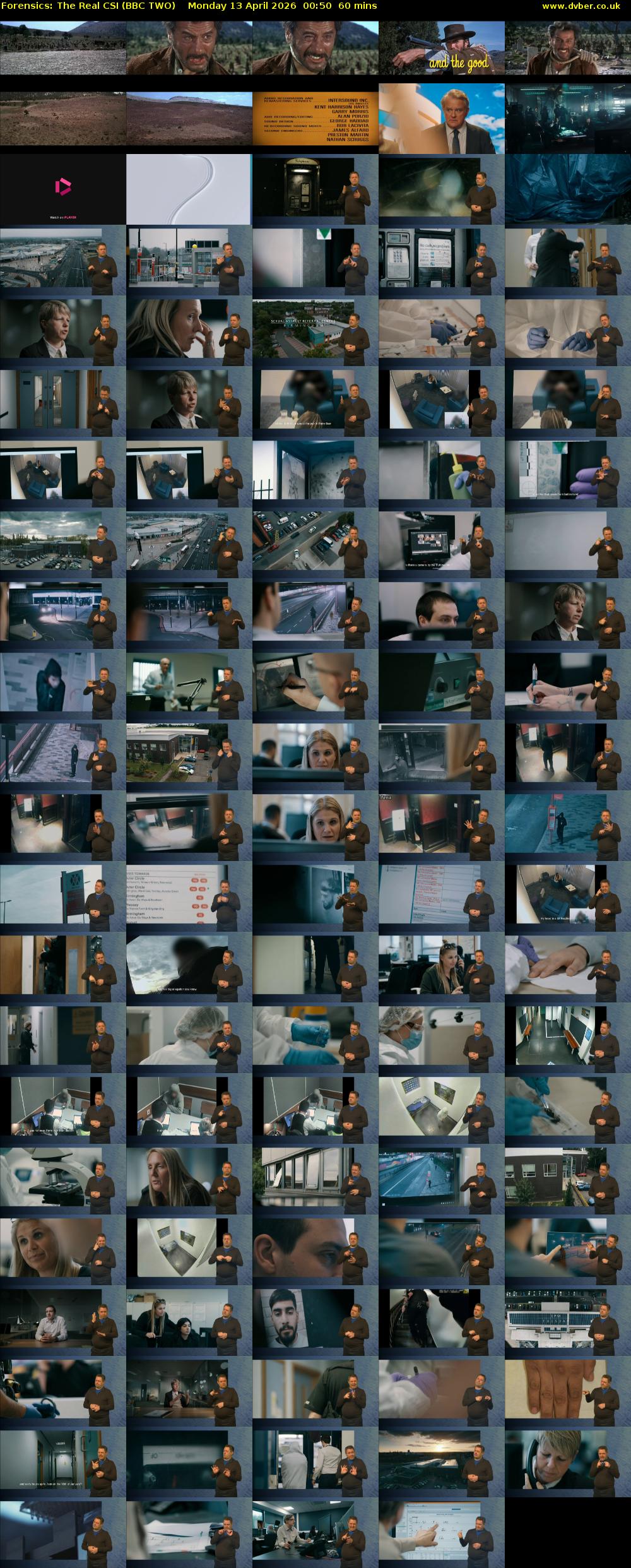 Forensics: The Real CSI (BBC TWO) Monday 13 April 2026 00:50 - 01:50