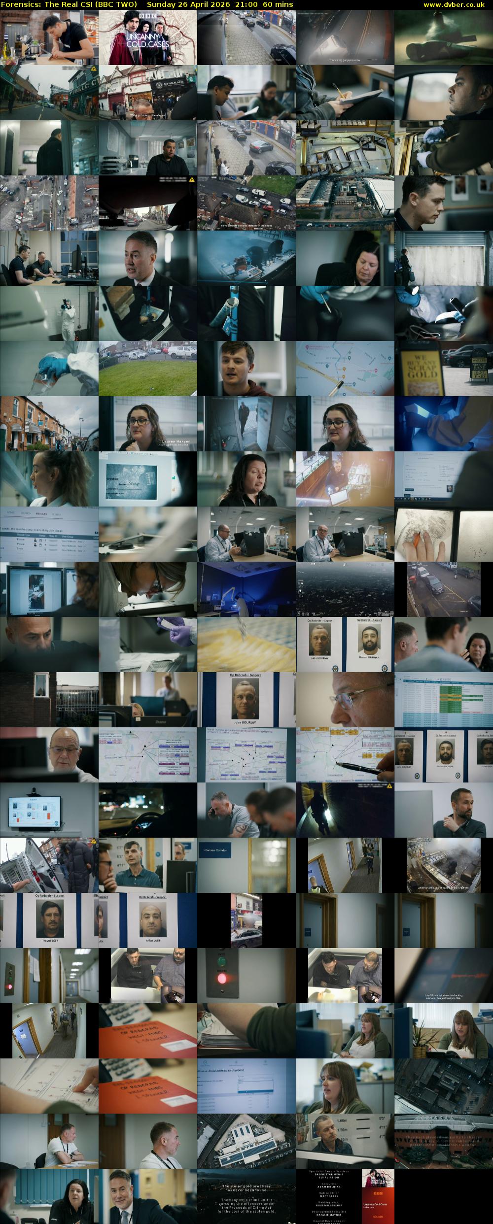 Forensics: The Real CSI (BBC TWO) Sunday 26 April 2026 21:00 - 22:00