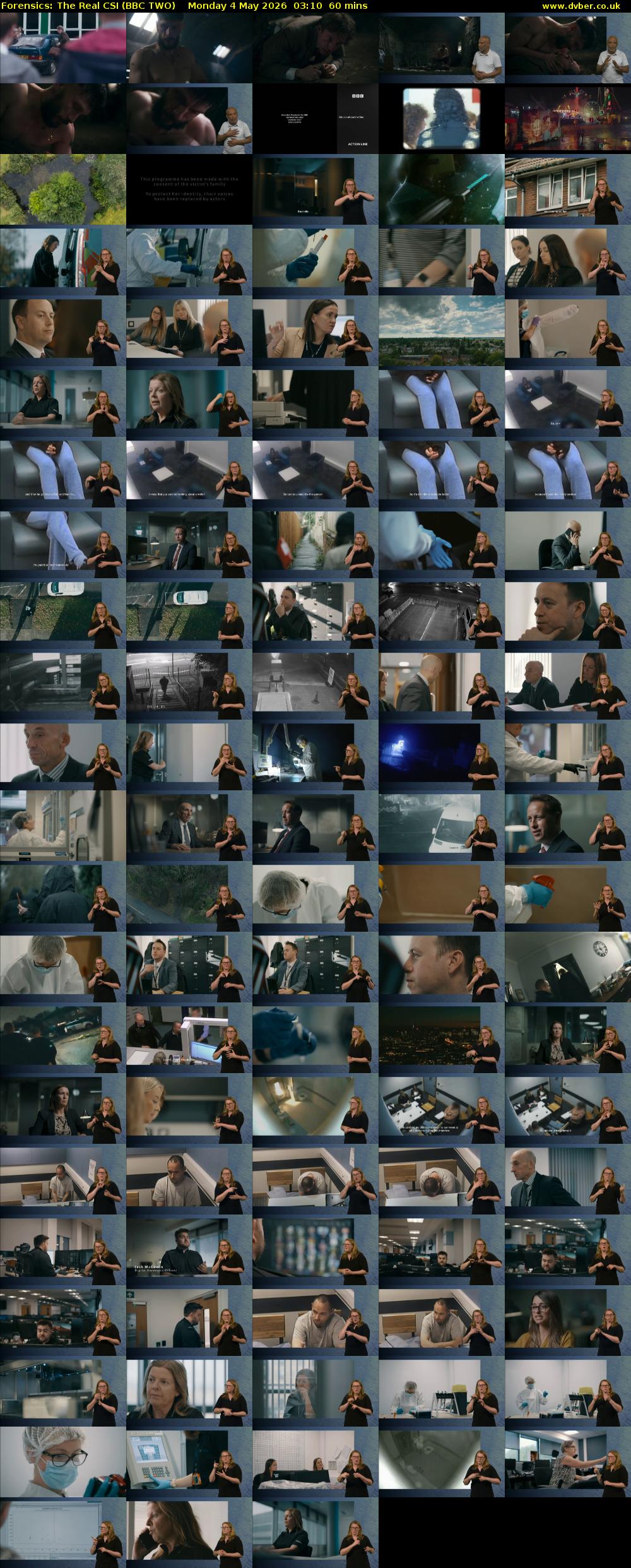 Forensics: The Real CSI (BBC TWO) Monday 4 May 2026 03:10 - 04:10