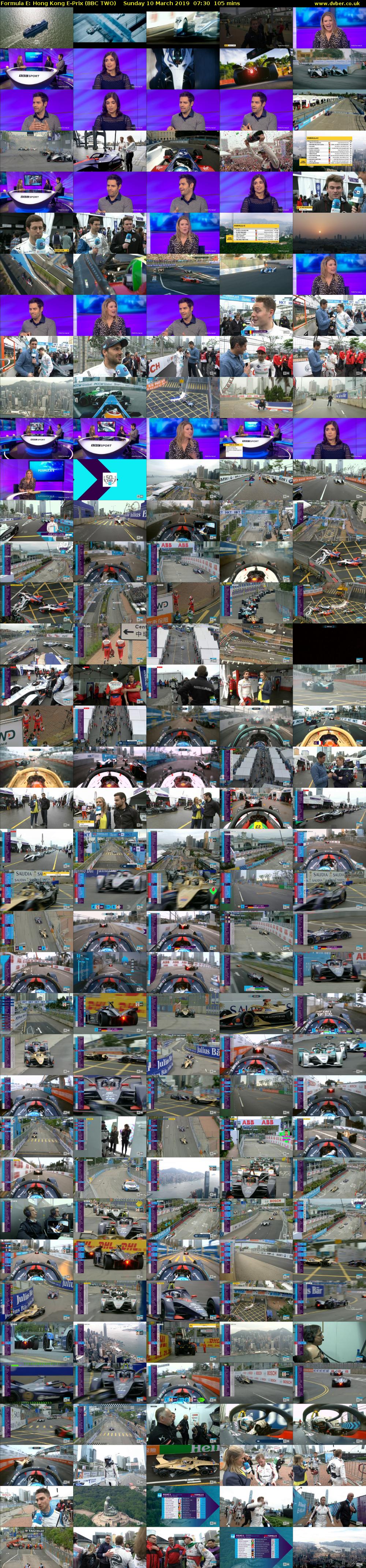 Formula E: Hong Kong E-Prix (BBC TWO) Sunday 10 March 2019 07:30 - 09:15