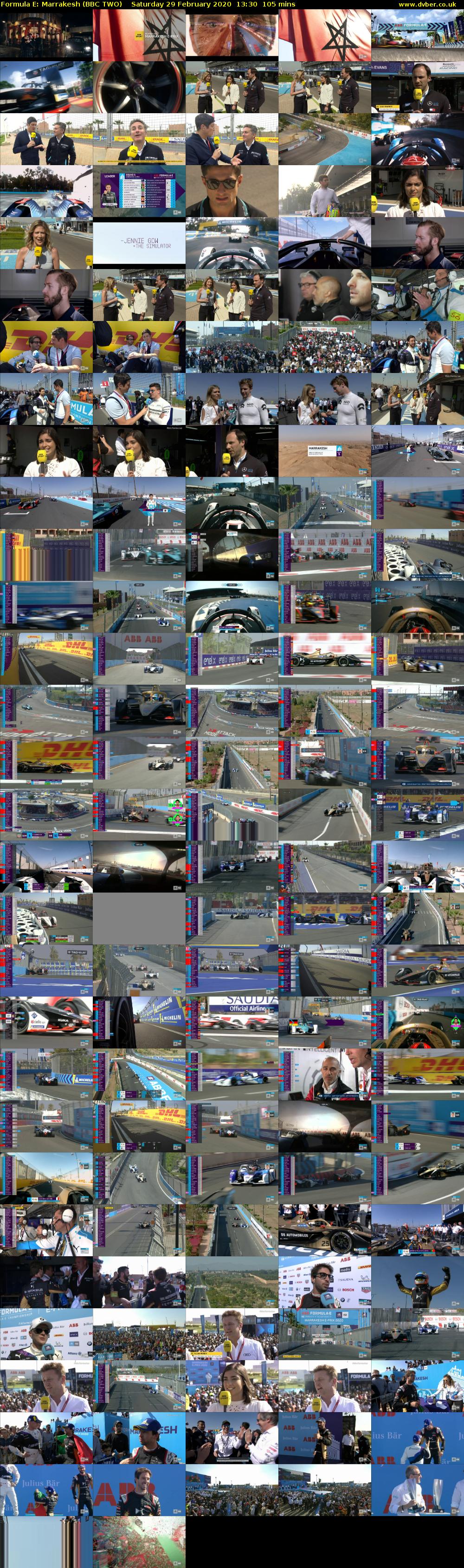 Formula E: Marrakesh (BBC TWO) Saturday 29 February 2020 13:30 - 15:15