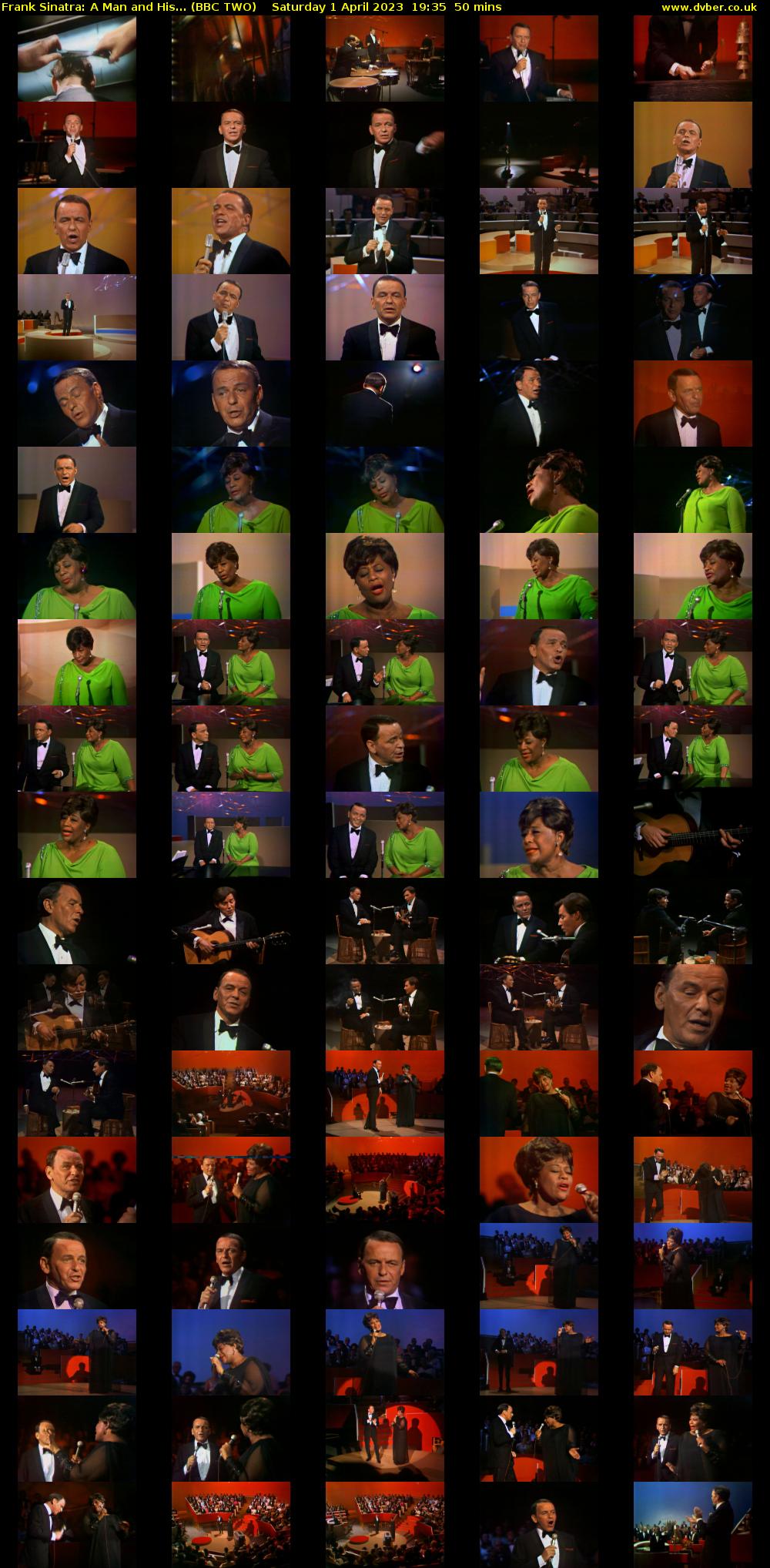 Frank Sinatra: A Man and His... (BBC TWO) Saturday 1 April 2023 19:35 - 20:25