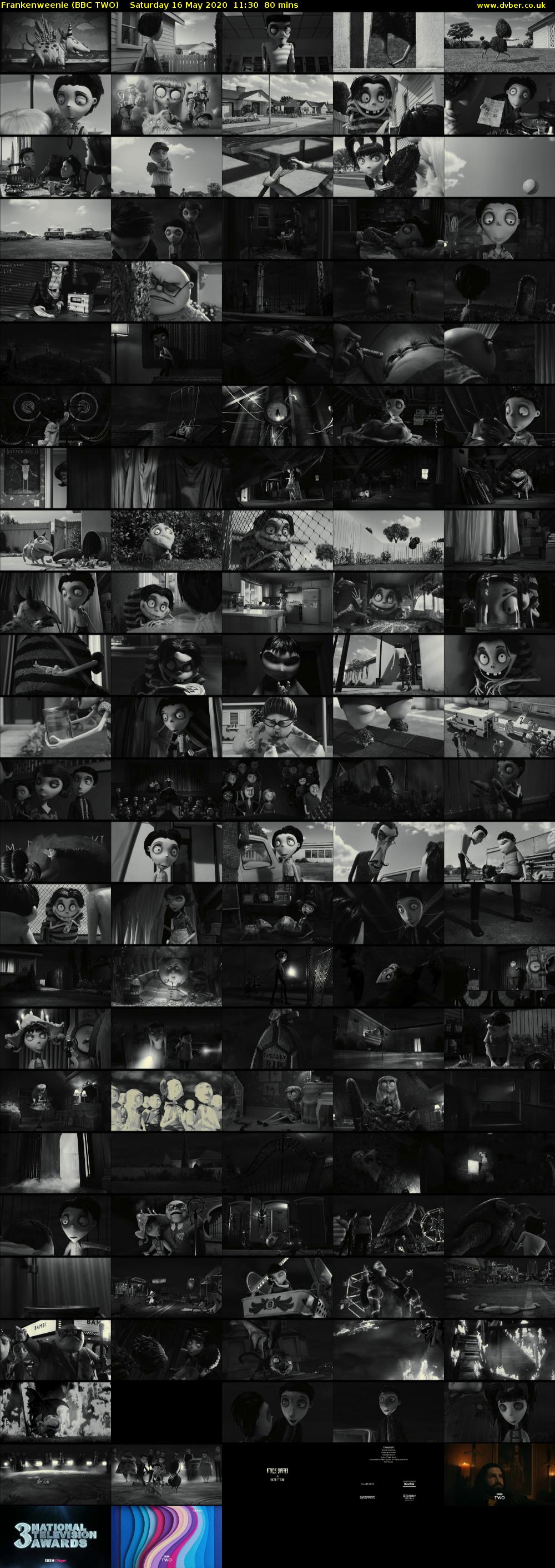 Frankenweenie (BBC TWO) Saturday 16 May 2020 11:30 - 12:50