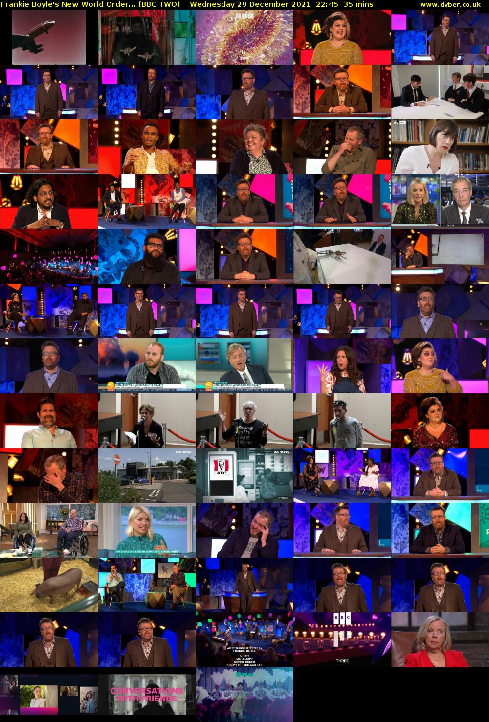 Frankie Boyle's New World Order... (BBC TWO) Wednesday 29 December 2021 22:45 - 23:20
