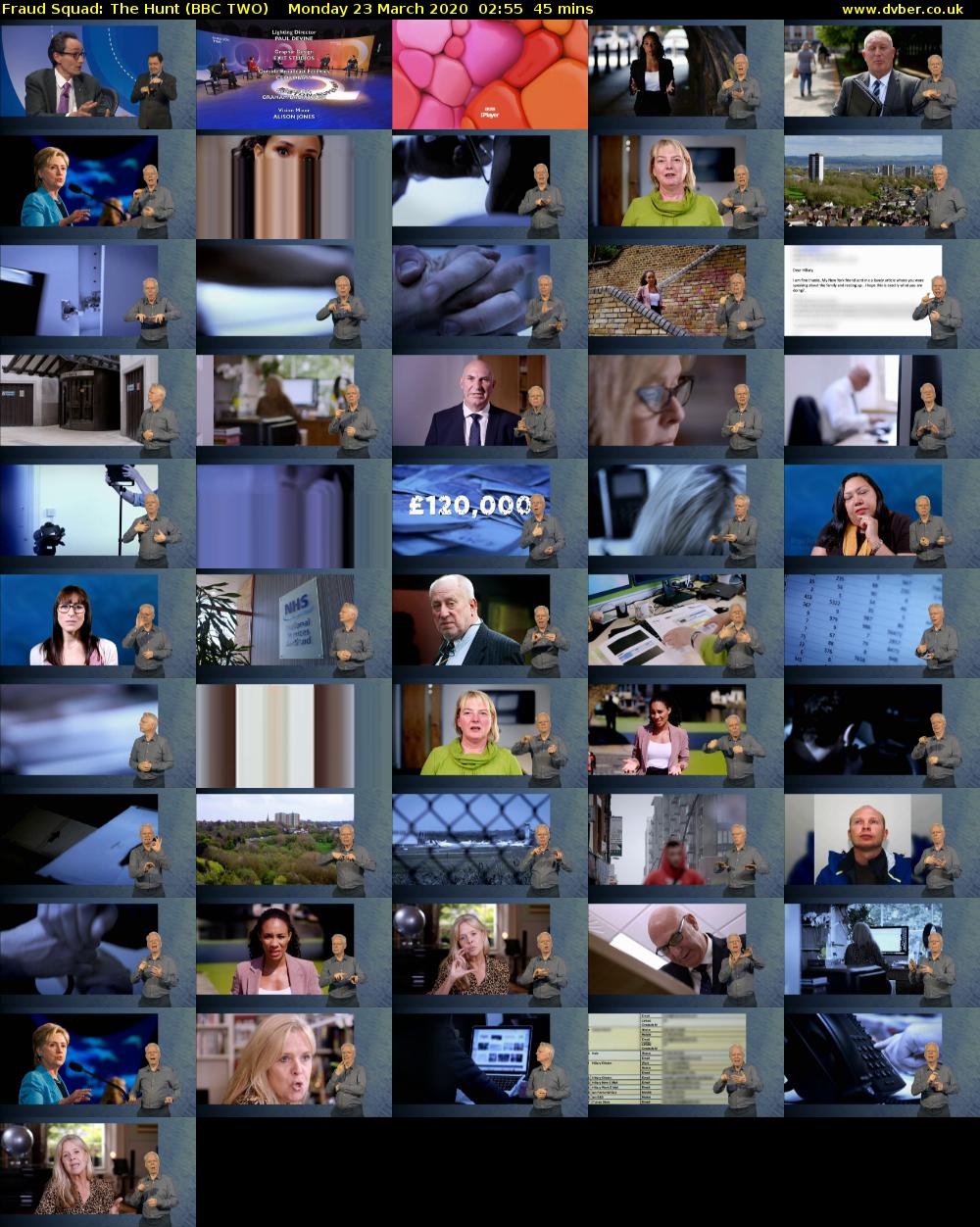 Fraud Squad: The Hunt (BBC TWO) Monday 23 March 2020 02:55 - 03:40