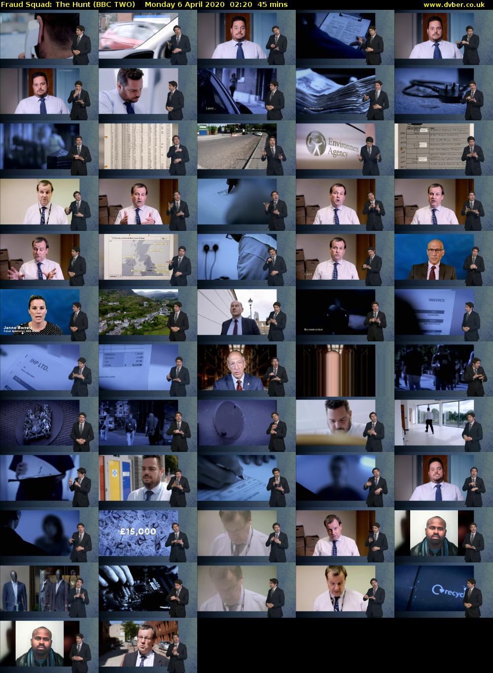 Fraud Squad: The Hunt (BBC TWO) Monday 6 April 2020 02:20 - 03:05