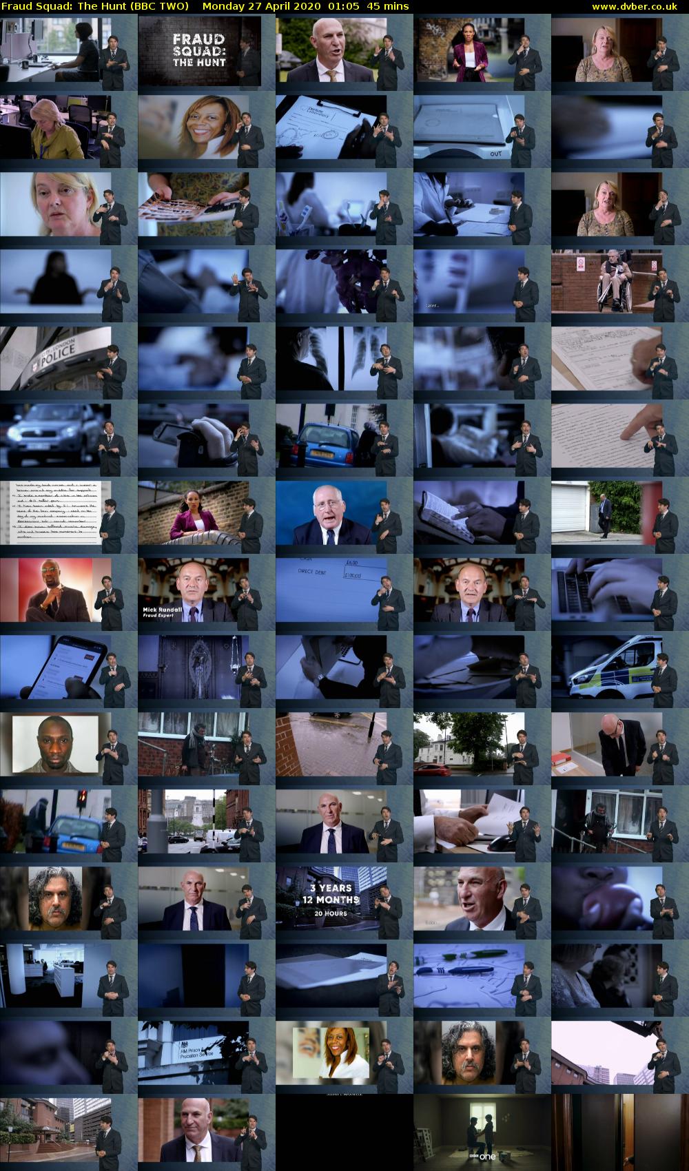 Fraud Squad: The Hunt (BBC TWO) Monday 27 April 2020 01:05 - 01:50