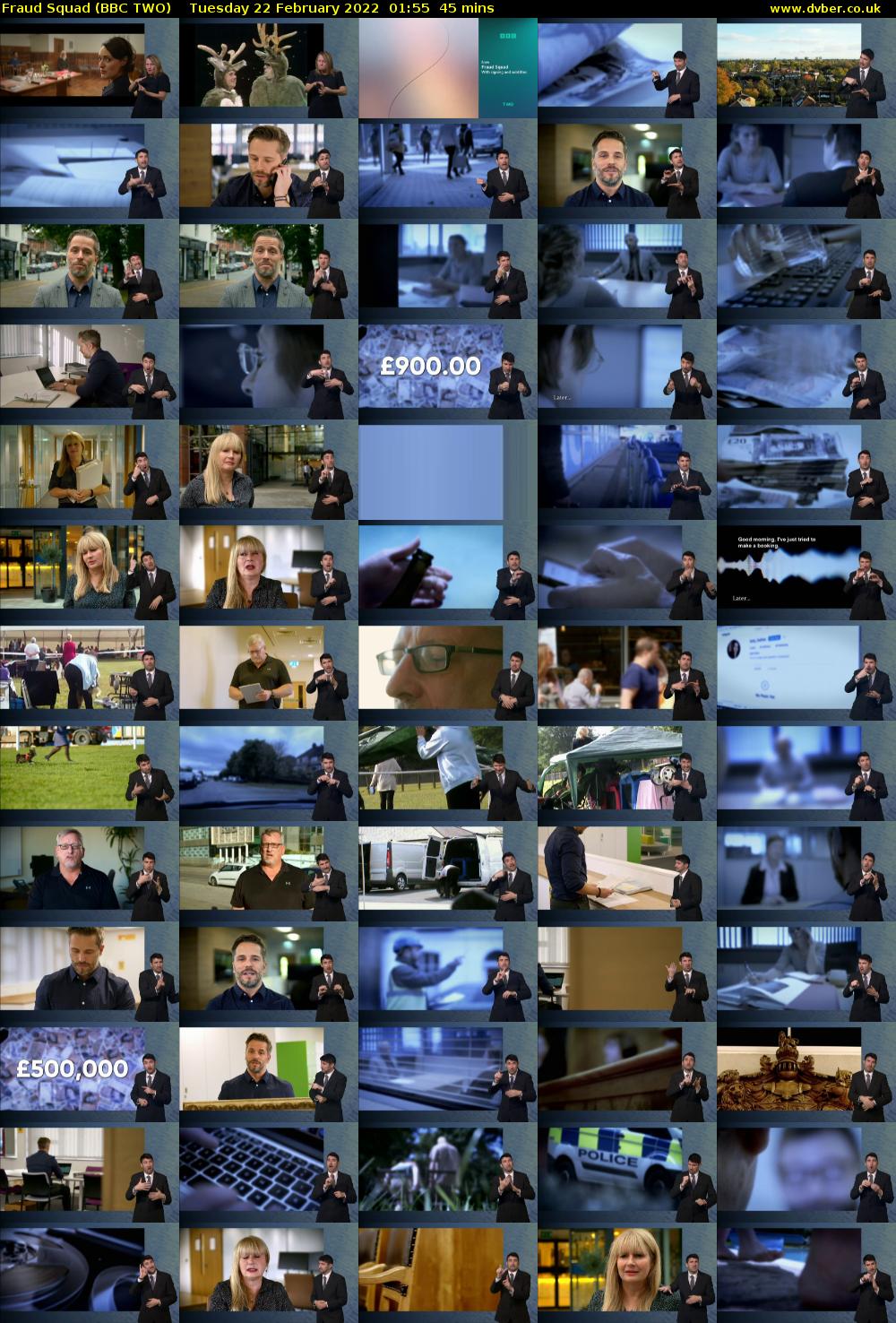 Fraud Squad (BBC TWO) Tuesday 22 February 2022 01:55 - 02:40